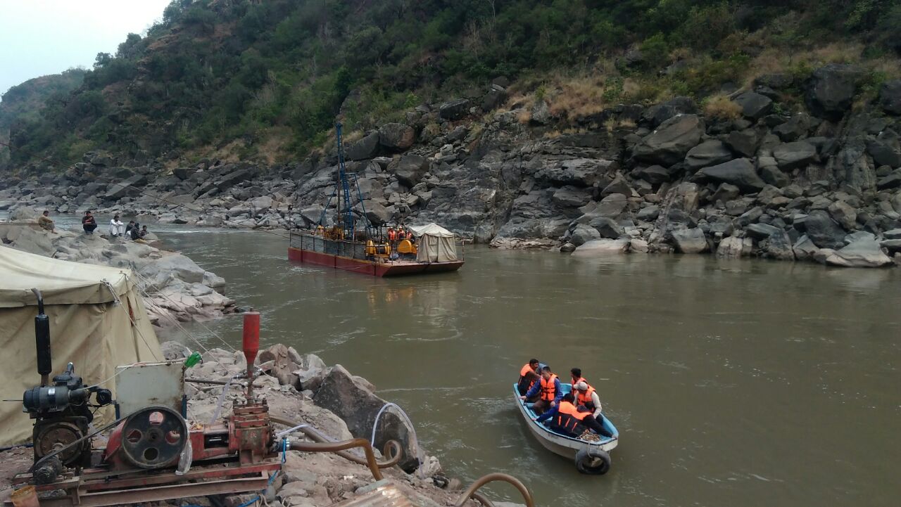 Core Drilling for Investigation on River Jehlum at Azad Pattan Hydro Power Project 1
