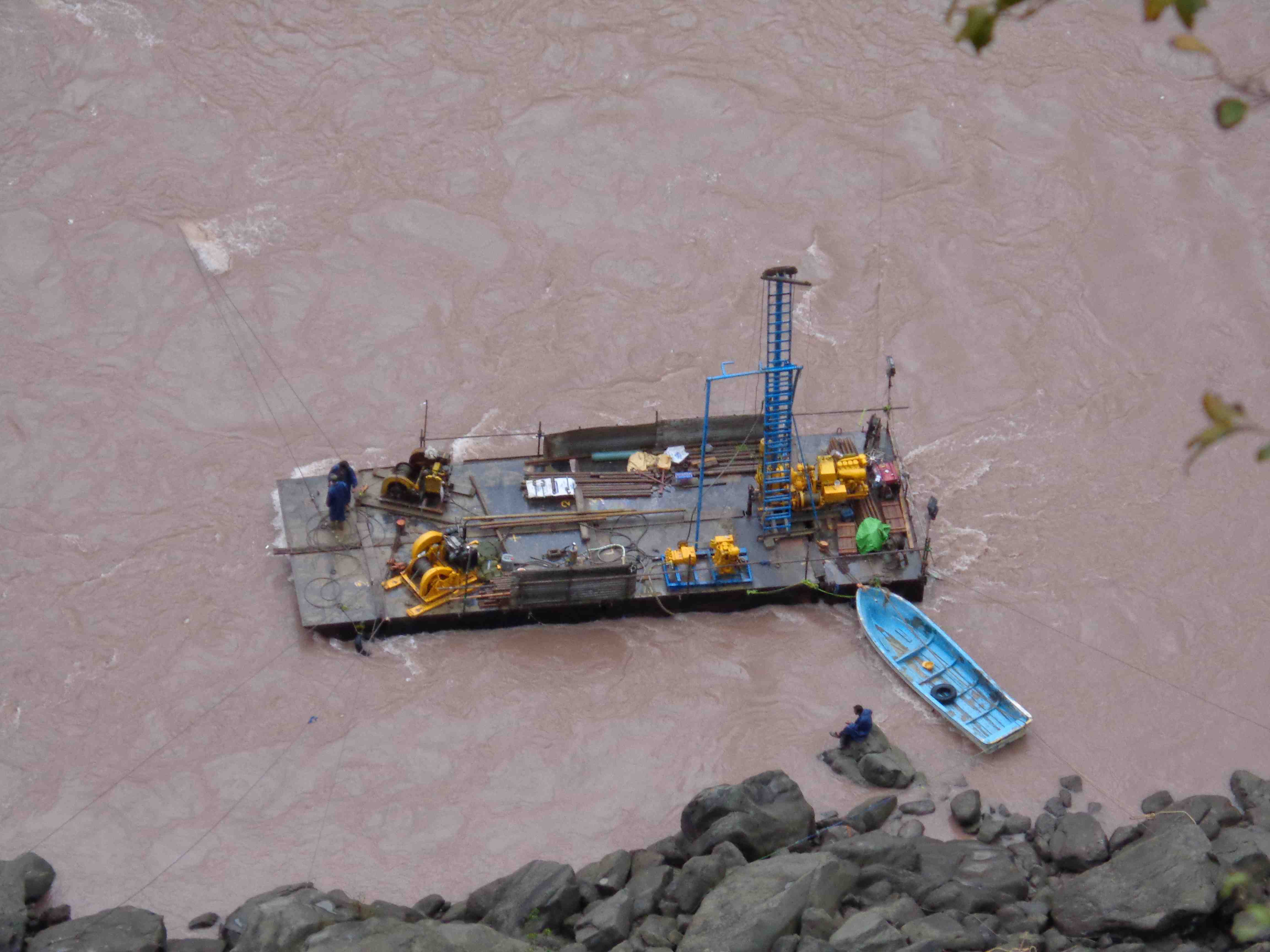 巴基斯坦岩心钻井车水电工程--杰勒姆河调查